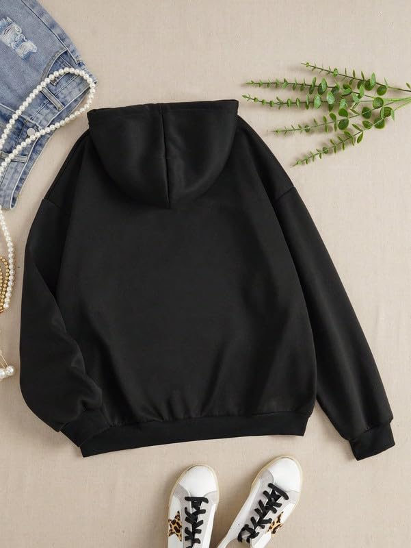 Image of Imsa Moda Women's Polycotton Fleece Plain Full-Zip Hooded Winter Sweatshirt | Kangaroo Pocket | Casual Warm Outerwear