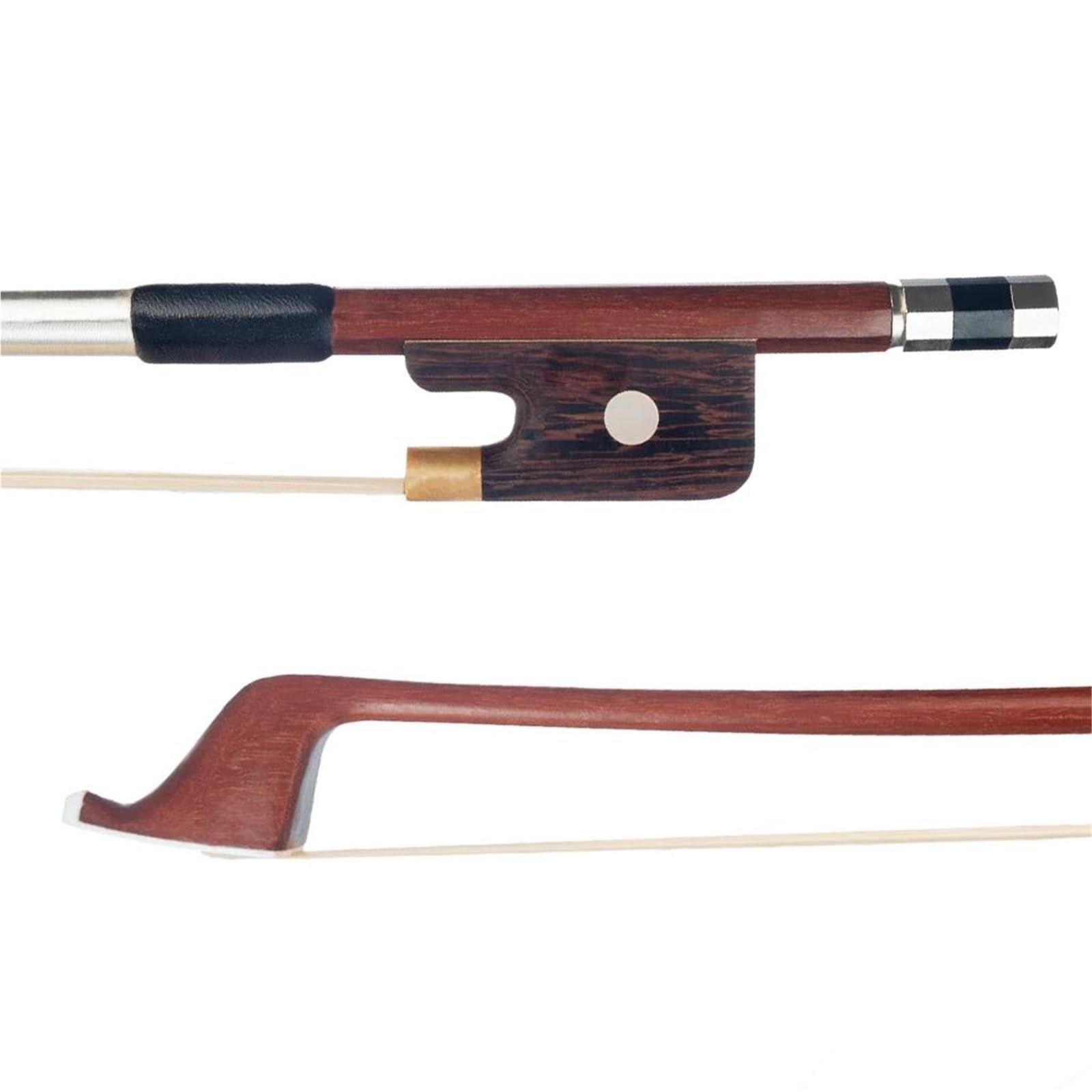 Arcos De Violín Para Principiantes Cuerpo De Arco Fibra Carbono Adecuado Para Cola Ébano Contrabajo Vertical(2)