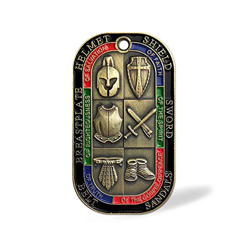 Put on the Whole Armor of God Dog Tag Pendant Necklace3