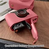 Plyisty Etui na Aparat, Precyzyjnie Formowane dla X Half z ochroną Przed Zarysowaniem 360 Stopni i miękką aksamitną wyściółką, Ergonomiczny Uchwyt z antypoślizgową teksturą (PINK)