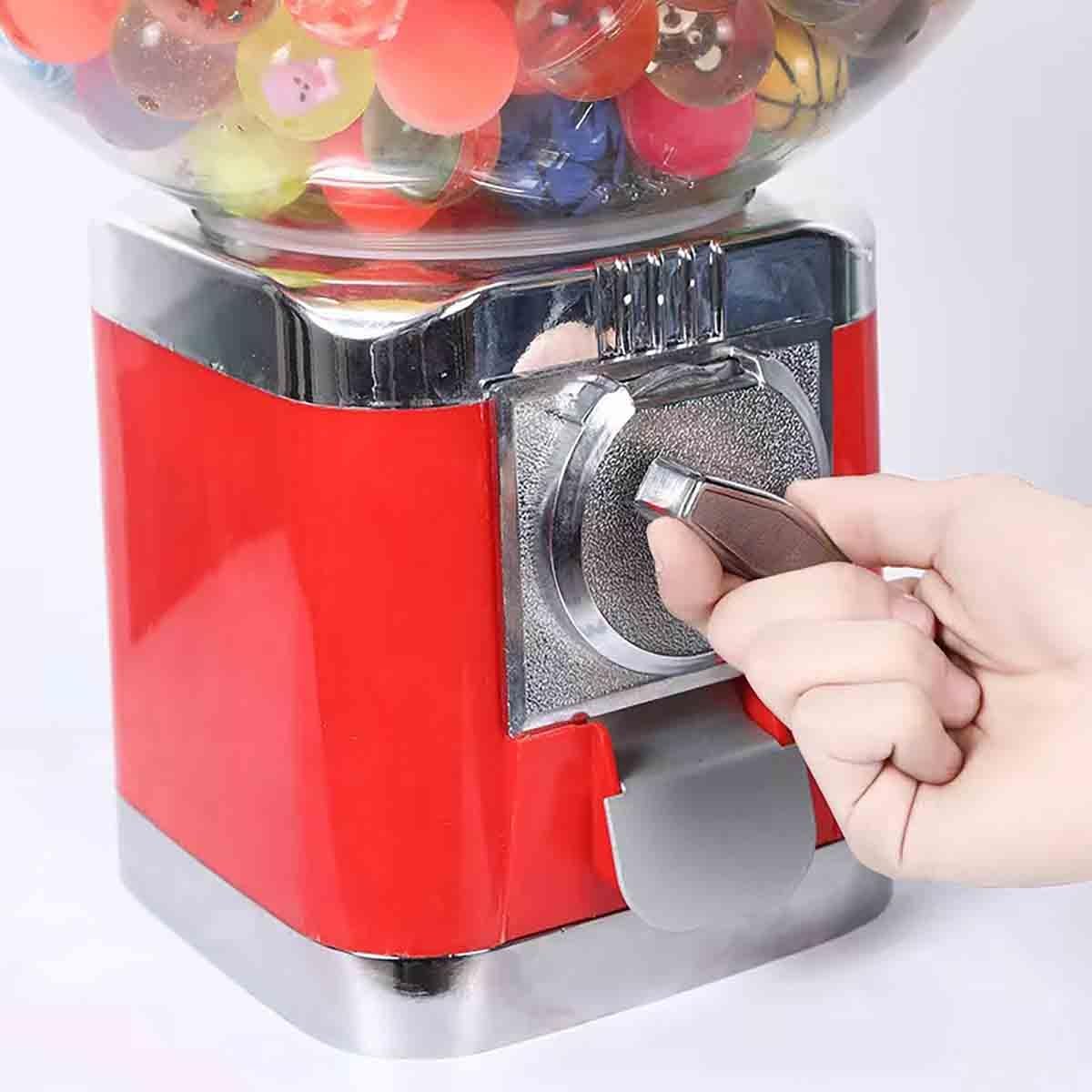 Candy Gumball-Automat. Großer Kaugummiautomat | Kommerzieller Bonbon-Kaugummiautomat, 100 leere Kugeln, 30 Edelstahlmarken(Green)