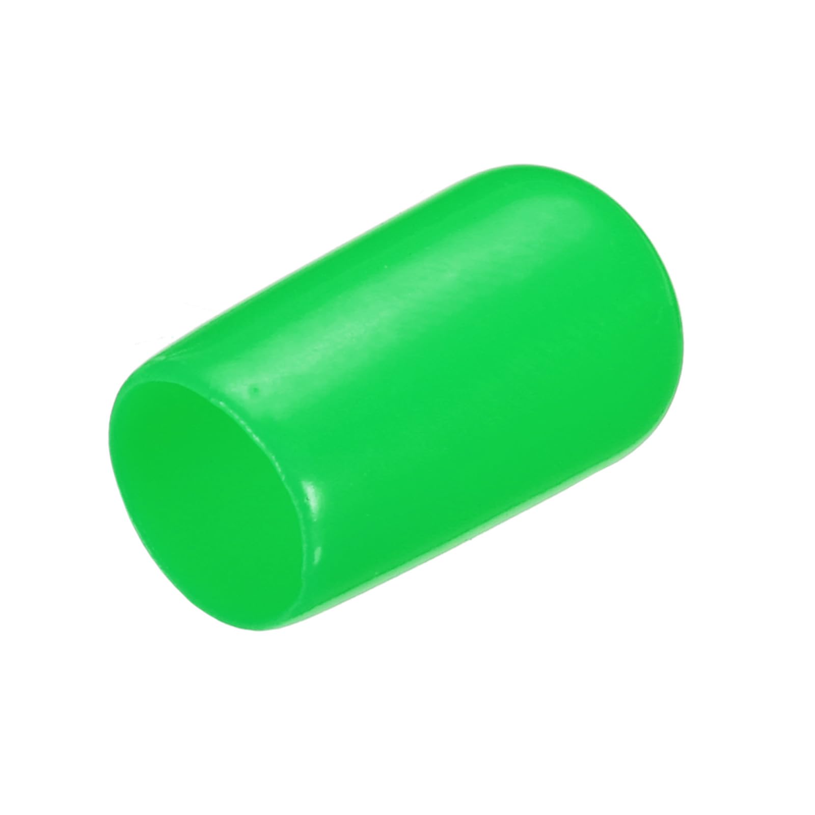uxcell 20pcs Rubber End Caps 8mm(5/16") ID Vinyl PVC Round Tube Bolt Cap Cover Screw Thread Protectors Green