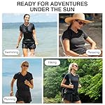 Kanu Surf womens Upf 50+ Short Sleeved Active Swim Shirt Rashguard & Workout Top - Image 5