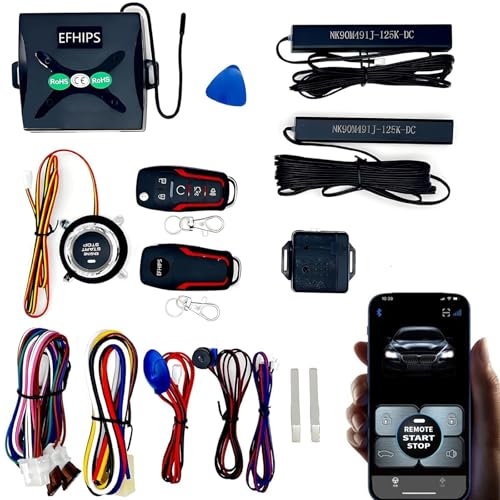 Car Central Locking keyless Entry Button&keyless Entry System with autostart Stop Engine and Alarm & Remote Start