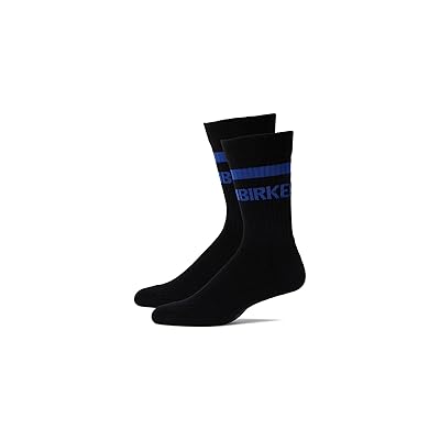 Birkenstock Cotton Crew Stripe Socks Crew Cut Socks Shoes Black