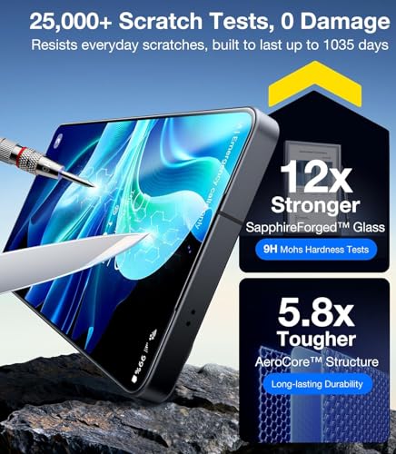Image of Supershieldz NeoGuard Privacy Tempered Glass Screen Protector Guard for Samsung Galaxy S26 Plus / S25 Edge - 2 Pack
