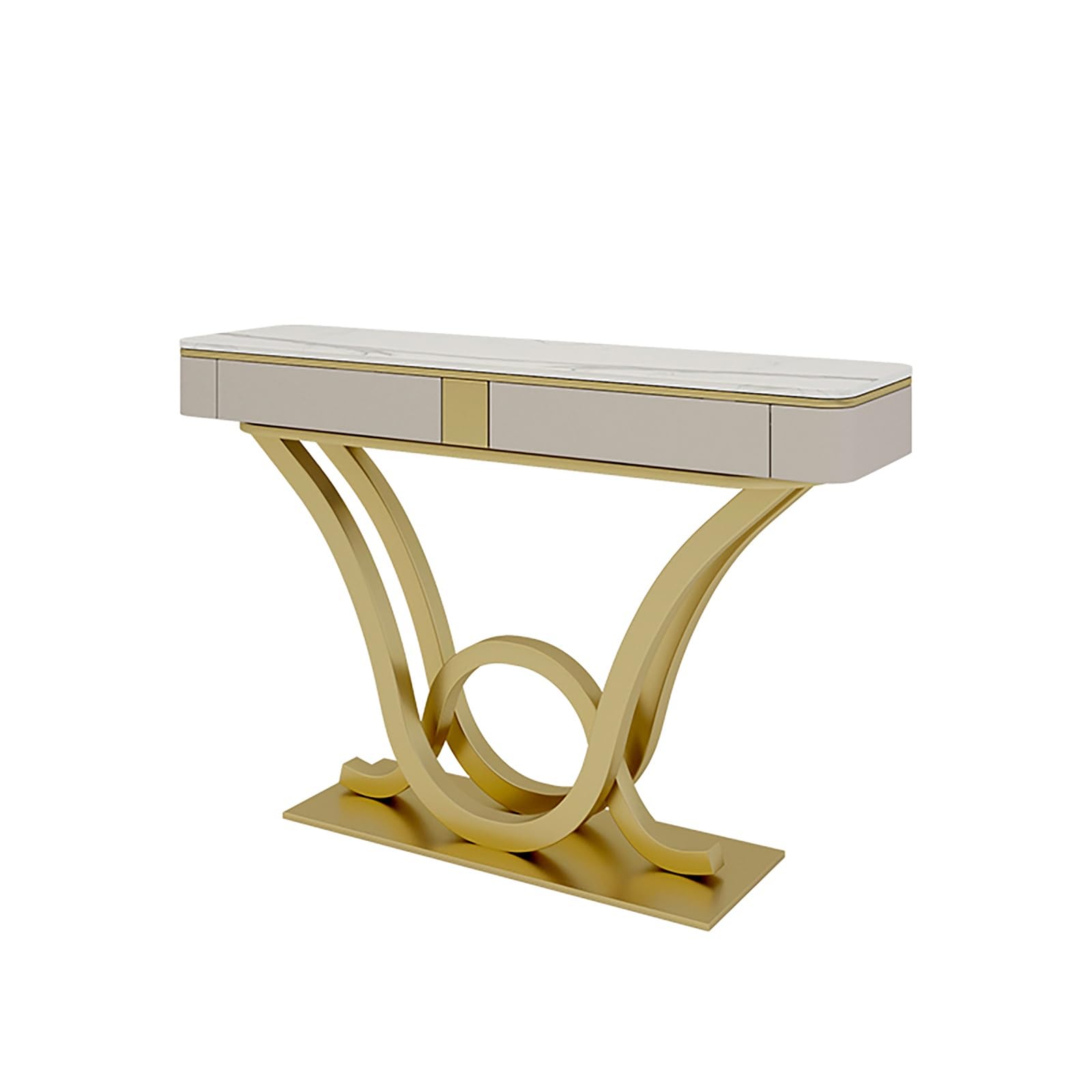 Genérico Consola de Entrada con Dos cajones y Almacenamiento: Elegante Mueble de recibidor para Sala de Estar, vestíbulo y organización de la Entrada.