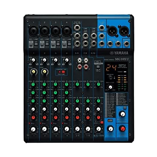 YAMAHA MG10XU 10-Input Stereo Mixer with Effects