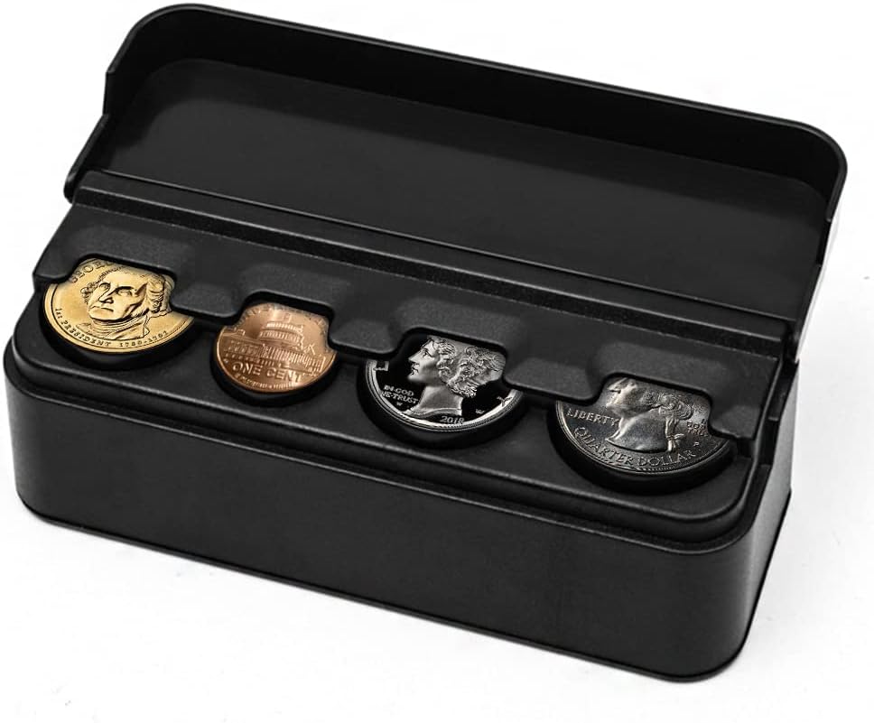 Car Coin Holder,Car Essentials for Women,Car Accessories for Women Interior,Coin Sorter for Organize Multiple Coins