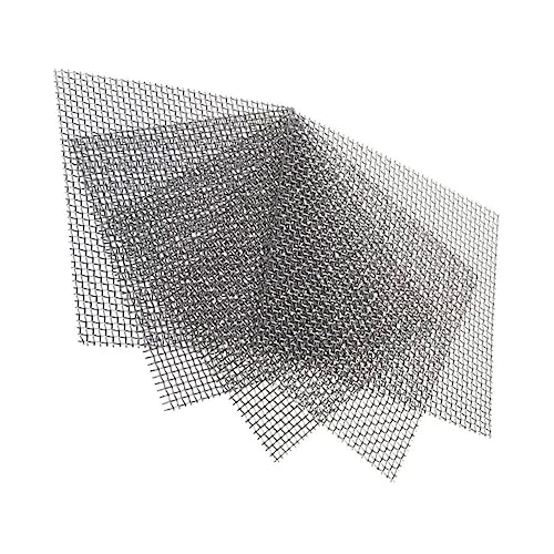 Yardwe 5pcs Stainless Steel Moss Net Aquarium Mesh Pads for Christmas Moss Aquatic Plant