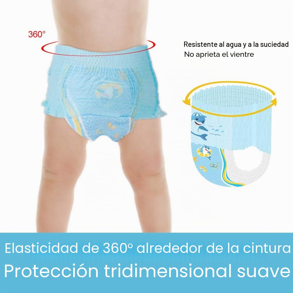 Pañales de baño reutilizables para bebé y niña, ajustable, pañales lavables impermeables y lavables, talla única, traje de baño, conjunto de baño para 0-3 años, 3 unidades (XXL 15 kg above)
