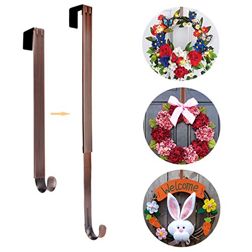 AnCintre Wreath Hanger, Adjustable Length from 15 to 25 Inch Wreath Hanger