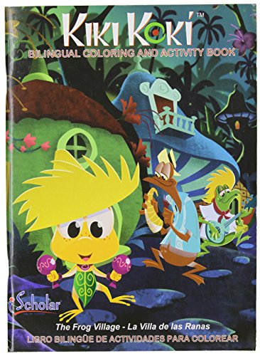 iScholar Kiki Koki Bi-Lingual Coloring and Activity Book, 96 Sheets, Style May Vary (61096)