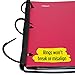 Five Star Flex Hybrid NoteBinder, 1 Inch Binder with Tabs, Notebook and 3 Ring Binder All-in-One, Blue (72011), 11 1/2