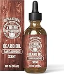 Viking Revolution - Beard Oil - All Natural Variety Beard Oil For Men With Argan & Jojoba Oils - Softens, Smooths & Strengthens - Gifts For Men - Sandalwood - 30 ml