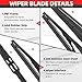 Rear Windshield Wiper Arm Blade Set, Replacement for Mazda CX5 CX-5 2010-2015 OE:EKMZCX5RW