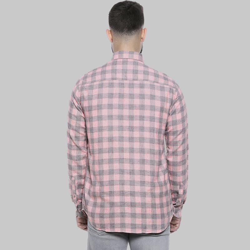 Image of CAHOOT Men's Shirt for Casual Wear | Spread Collar | Short Sleeve | Regular Fit | Button Closure | Shirt Crafted with Comfort Fit for Casual Wear