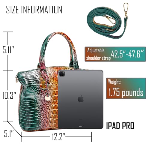 Bolso Satchel Vegano para Mujer 13.78x5.12x10.63 in miniatura 5