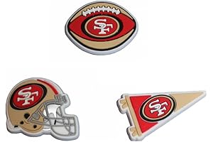 FOCO 49ers 3-Pack Shoe Decoration Charms