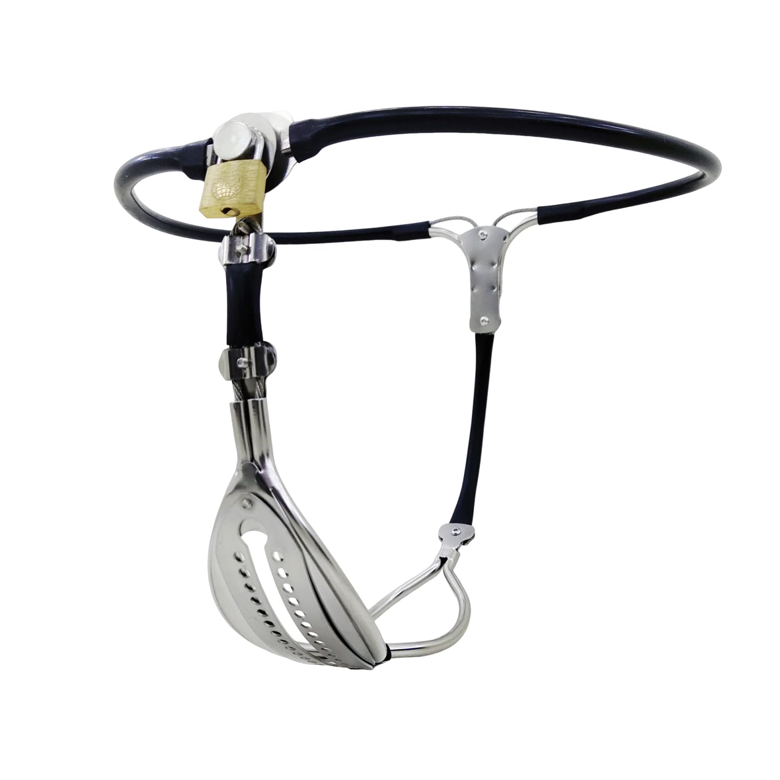 Cintura di castità per donne Cintura di castità femminile in acciaio inossidabile estremo Dispositivo di gabbia di castità per donne Bondage Fetish BDSM Giocattoli sessuali