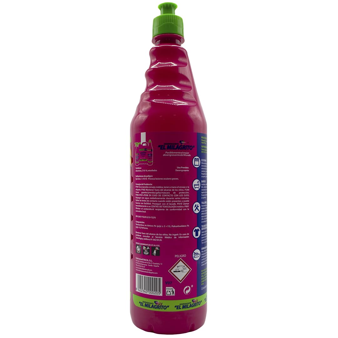 NUCA MAX Scatola 12 Pezzi sgrassante profumato 1L Push Pull Il milagrito