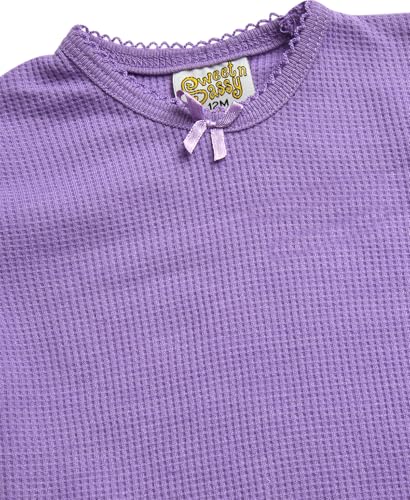 Sweet & Sassy Baby Girls' Thermal Underwear Set - 2 Piece Thermal Knit Top and Bottoms Set for Toddler Baby Girls (12M-4T)3