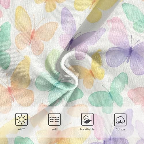 Joisal Cotton Girls Underwear Toddlers Cute Butterflies Pastel Girl Panties Cute Artistic Kids Undies Briefs 2t3