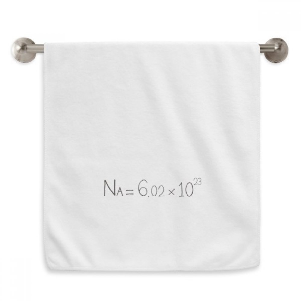 Serviette douce Avogadro motif scientifique blanc, idée cadeau originale pour enseignants