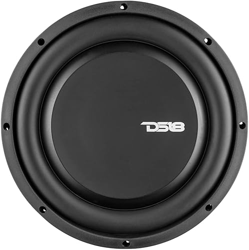 Miniatura 5 de DS18 PSW104D Subwoofer de montaje poco profundo de 10 pulgadas 1000 vatios de potencia máxima de 500 vatios RMS bobina de voz dual 44 OHMS
