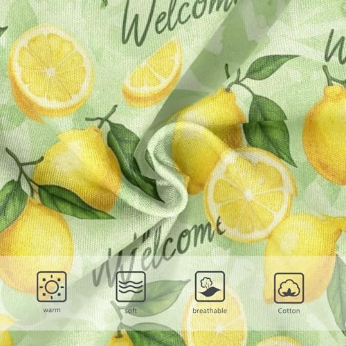 Sliced Lemons Green Leaves Toddler Underwear, Girls Underwear, 2T–8 Years3