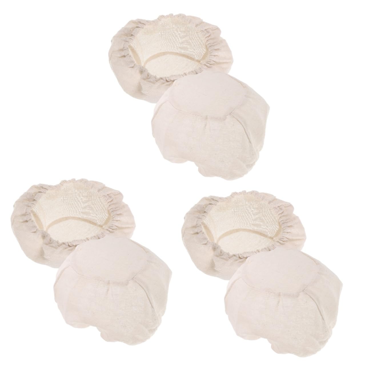 ABOOFAN 3sets Baking Tool Reusable with Liner Bread Covers Woven Loaf Wicker Sourdough Proving Basket Round Basket Baking Supplies Pastry Making Tools Kitchen Supplies Kitchen Gadget 2pcs*3