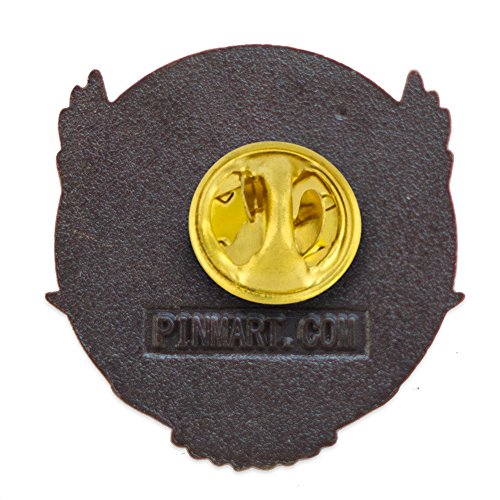 Image of PinMart Veteran Pin - Patriotic American Lapel or Hat Pin - Proud to be Retired Army, Navy, Air Force or Marine Corps - Gold Color Plated Enamel with Secure Clutch Back