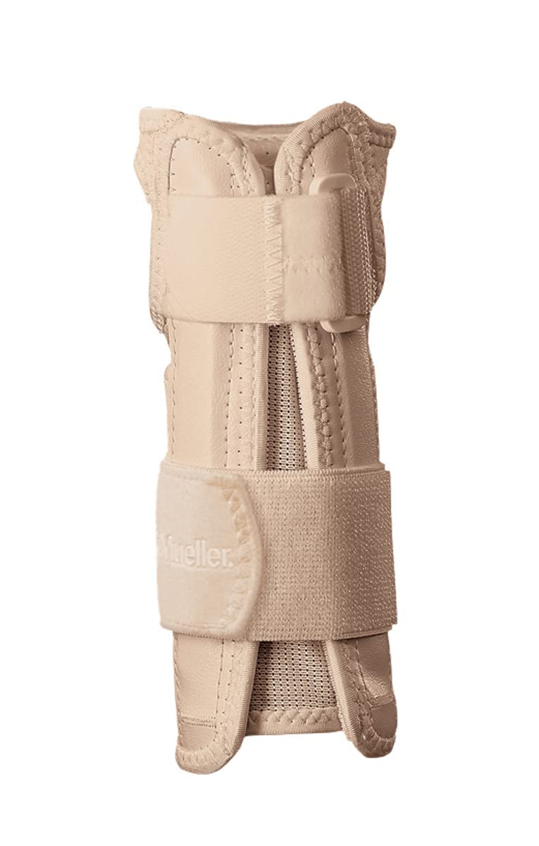 Mueller Estabilizador de muñeca, grande/extragrande, beige, paquete de 1 unidad