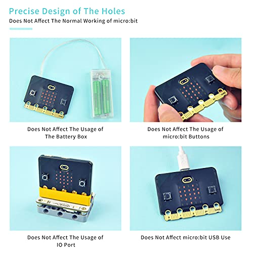 ELECFREAKS microbit V2 Carcasa Protectora Simple Frosted, Fácil Instalación para Placa BBC Micro:bit Azul miniatura 3