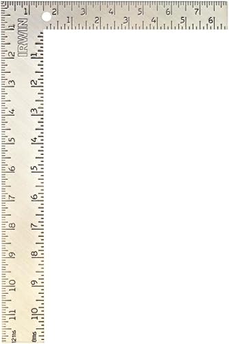 IRWIN Tools Escuadra de carpintero, acero, 8 pulgadas por 12 pulgadas (1794462), plateado