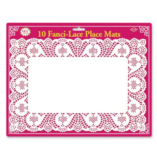 Fanci-Lace White Bond Place Mats