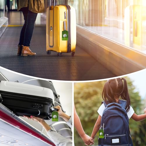 Luggage Tags for Suitcase,2 Pack Golf Ball Luggage Tag with Privacy Flap,Name ID Label and Metal Loop for Women Men Teens Travel 6