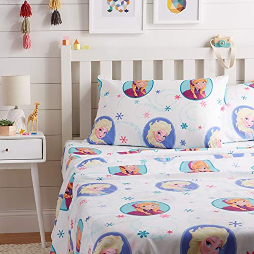 AmazonBasics by Disney Frozen Swirl Bed Sheet Set, Full
