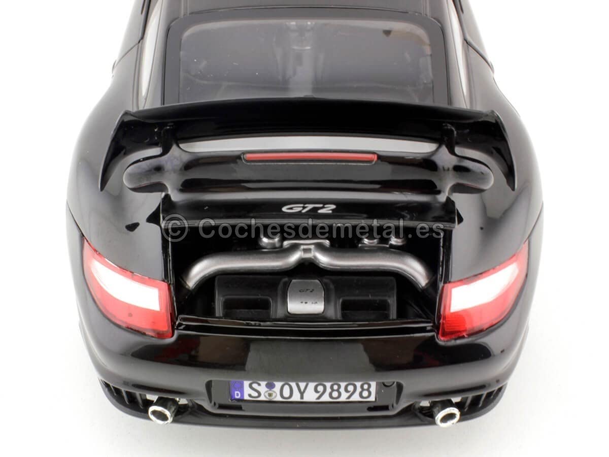 Norev Porsche 911 GT2 2010 Siyah 1:18 187598 Model Araba Minyatür