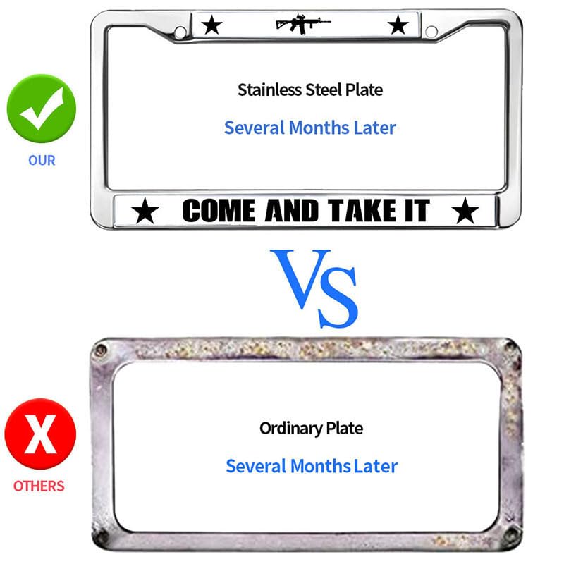 Image of US Army License Plate Frame Metal US Army Support Fade-Resistant License Plate Frame US Army US Flag Loving Gift