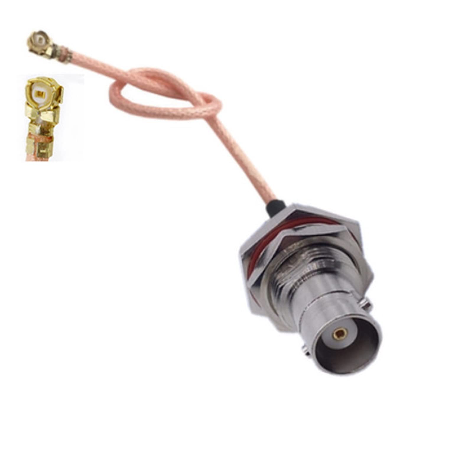1pc BNC Female Jack Bulkhead to UFL IPX IPEX IPEX-1 RG178 Cable Extension  Cable RF Jumper (Size : 0.5m)