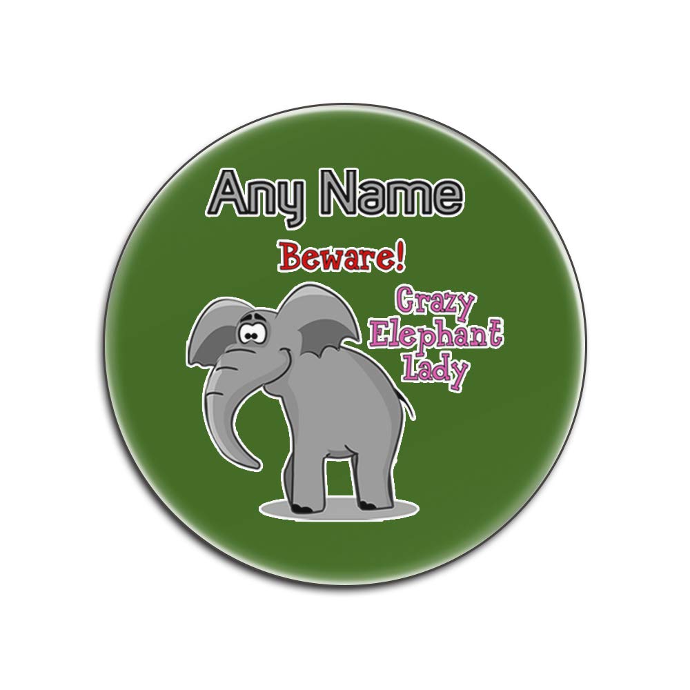 Sottobicchiere Personalizzato UniGift Con Frase Crazy Elephant Man - Regalo Unico In Inglese, Quadrato, Lucido - 2