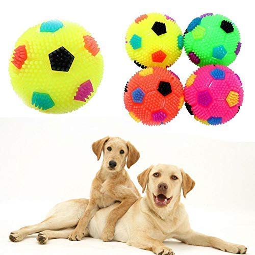 PSK PET MART LED Whistle Squeaky Squeaker Sound Ball Puppy Dog Cat Pet Chew Playing Rubber Ball Toy -4Pcs Set (B09GYJM263) Amazon Price History, Amazon Price Tracker