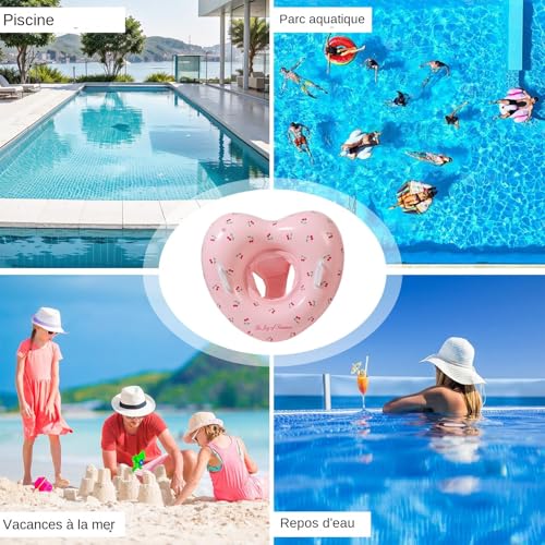 Bouée gonflable en cœur : flotteur piscine contre l'ennui des fêtes