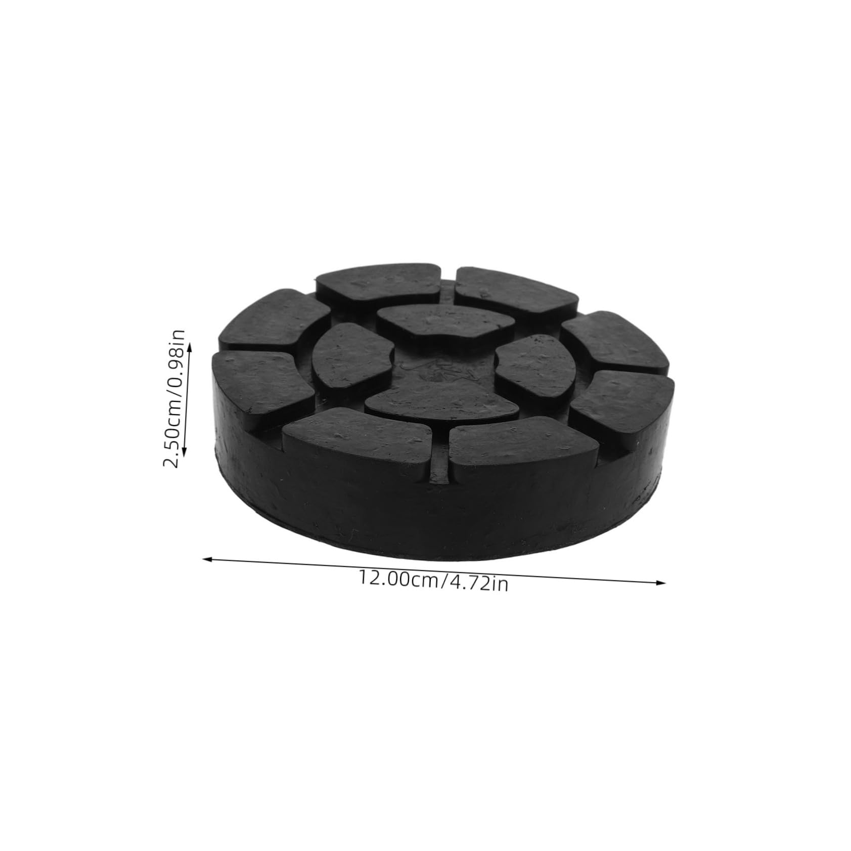 Generisch 4 Stück Gummiauflage Anheben Wagenheberständer Geschlitztes Klinkenpad Klemmschweißbuchsenadapter Jacking-Puck Buchse Liefern Hebebühne Für Bodenheber Klinkenpad-Adapter Black