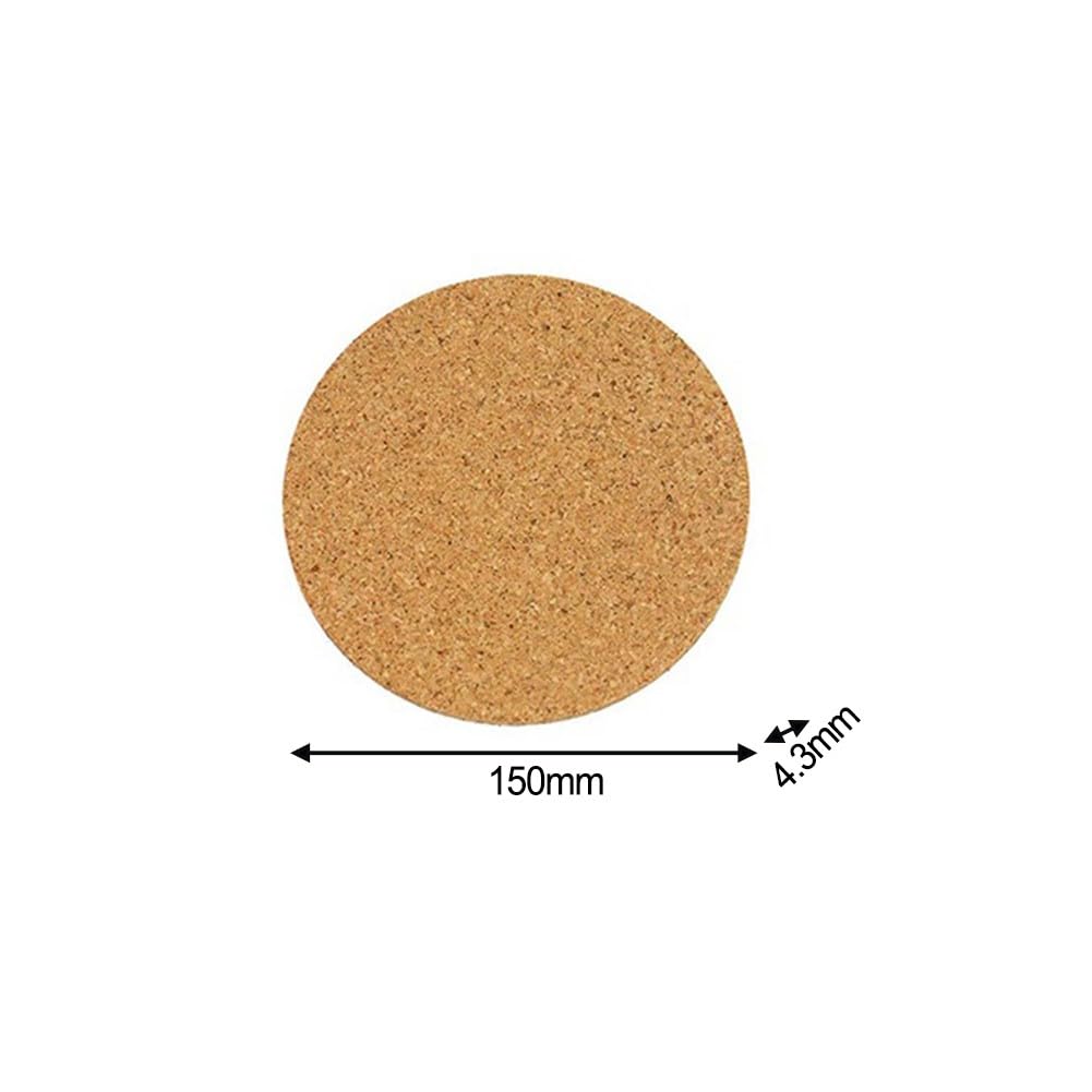 10-teiliges saugfähiges Kork-Pflanzenuntersetzer-Set, 5 verschiedene Größen, 10 bis 30,5 cm, rutschfeste, wasserdichte Tablett-Protektoren, Töpfe und Pflanzgefäße für drinnen und draußen