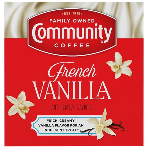 Image of Community Coffee French Vanilla Flavored 10 Count, Medium Roast, Keurig K-Cup Coffee Pods, 10 Count (Pack of 1)