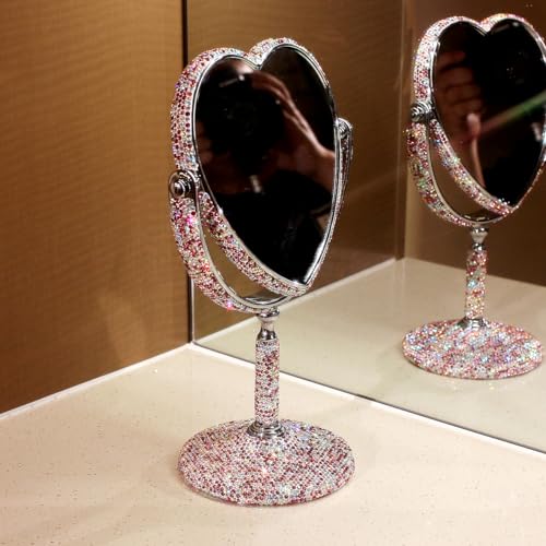 Espejo de Maquillaje de Mesa Doble Faz Luxury Bling miniatura 2