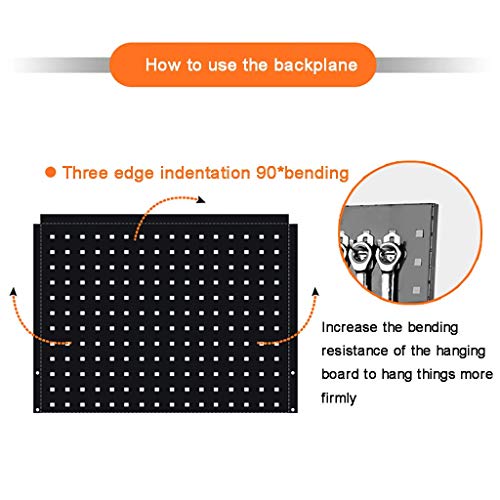 Wilk Werkstattwagen, Abnehmbare Werkzeugkiste 5 Fächer Abnehmbarer Metallorganisator mit Abschließbaren Schubladen für Garage und Lager – Bild 6