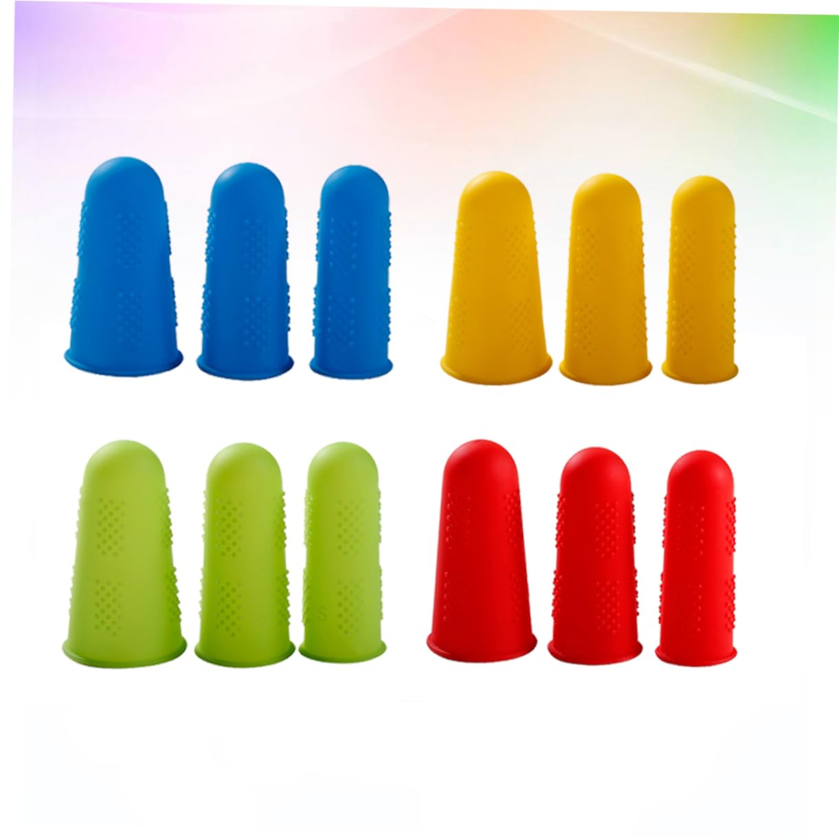 COHEALI 12pcs Finger Protector Thumb Sleeves Thumb Protector Finger Cover Protective Cover Wax Finger Caps Thumb Cot